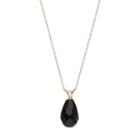 14k Gold Onyx Briolette Pendant Necklace, Women's, Size: 18, Black