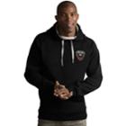 Men's Antigua Dc United Victory Pullover Hoodie, Size: Large, Black