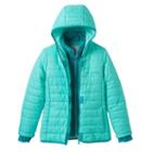 Girls 7-16 Free Country Quilted Midweight Jacket, Girl's, Size: L(14), Green Oth