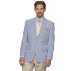 Men's Chaps Gingham Classic-fit Sport Coat, Size: 44 - Regular, Light Blue