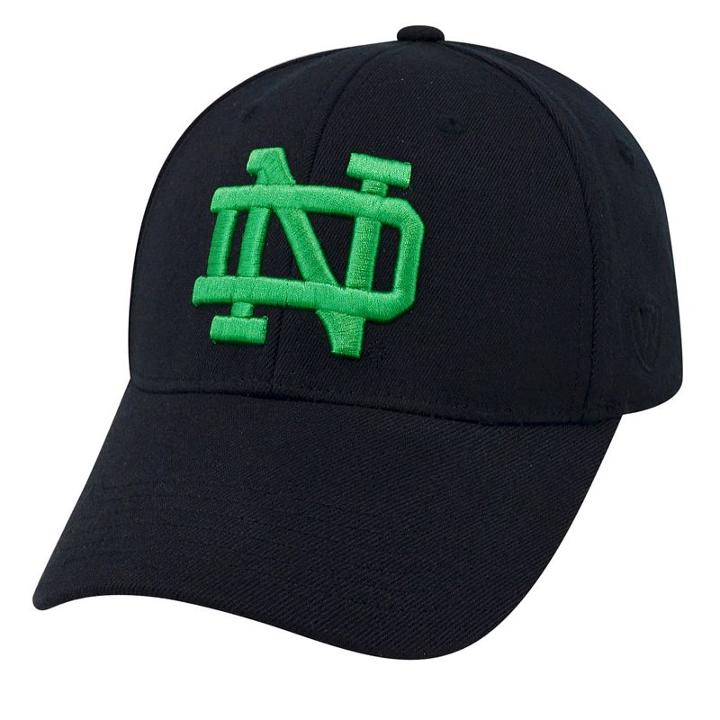 Adult Top Of The World Notre Dame Fighting Irish One-fit Cap, Men's, Black