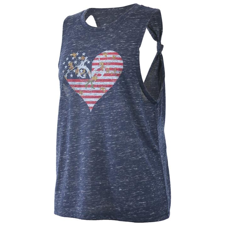 Women's Realtree Liberty Knot Back Tank, Size: Xl, Dark Blue