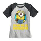 Boys 4-10 Jumping Beans&reg; Despicable Me Minion Raglan Graphic Tee, Size: 7, Med Grey