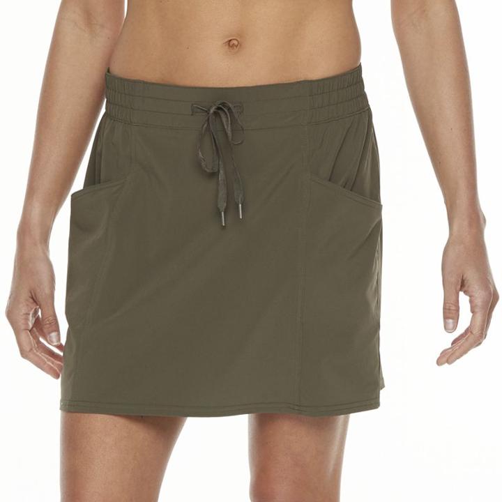 Women's Tek Gear&reg; Woven Pocket Skort, Size: Xl, Dark Green
