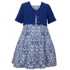 Girls 7-16 Bonnie Jean Ikat Dress & Cardigan Set, Girl's, Size: 16, Blue