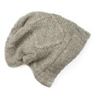 Women's Sijjl Wool Slouchy Knit Beanie, Grey