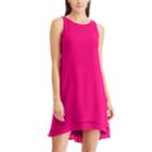 Women's Chaps Print A-line Dress, Size: 6, Pink