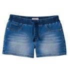 Girls 7-16 & Plus Size So&reg; Ribbed Waist Jean Shorts, Girl's, Size: 8, Med Blue