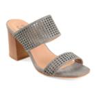 Journee Collection Sonya Women's High Heel Mules, Size: Medium (9), Grey