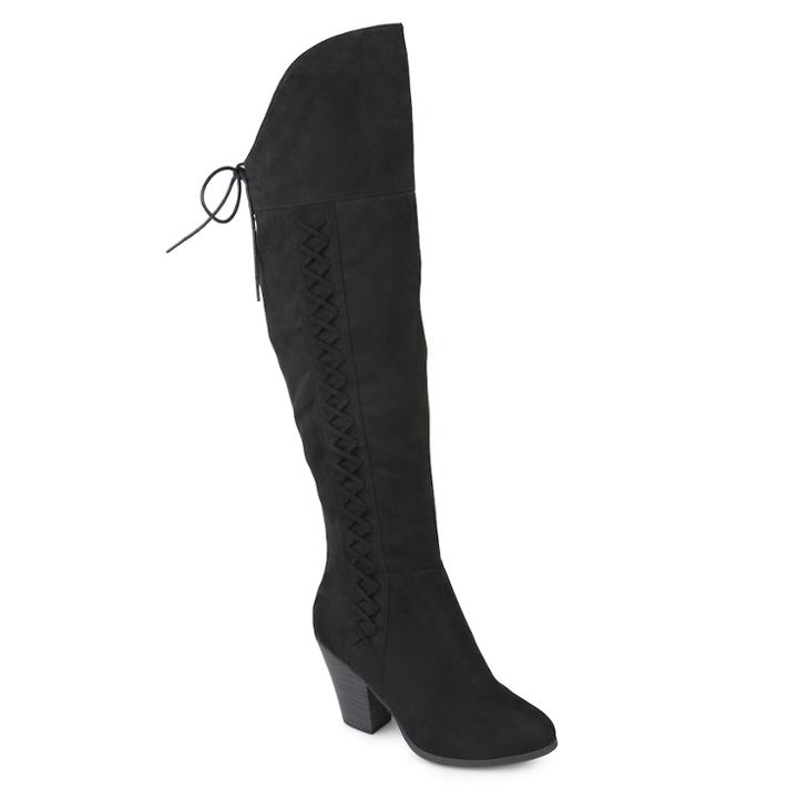 Journee Collection Spritz Women's Over-the-knee Boots, Size: 7 Wc, Black