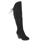 Journee Collection Spritz Women's Over-the-knee Boots, Size: 7 Wc, Black