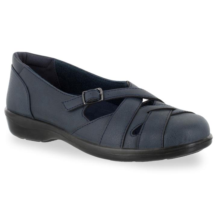 Easy Street Sync Women's Flats, Size: 10, Blue (navy)