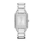 Jennifer Lopez Women's Crystal Stainless Steel Watch, Size: Small, Silver