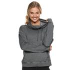 Juniors' So&reg; Fleece Cowlneck Sweatshirt, Teens, Size: Xs, Black