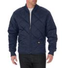 Men's Dickies Diamond-quilted Nylon Jacket, Size: Large, Dark Blue