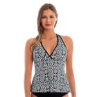 Women's Upstream Sport Surplice Tankini Top, Size: 16, Oxford