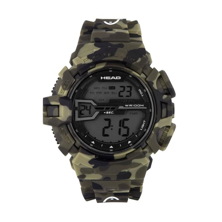 Head Men's Half Pipe Camouflage Digital Chronograph Watch - He-106-02, Size: Large, Green