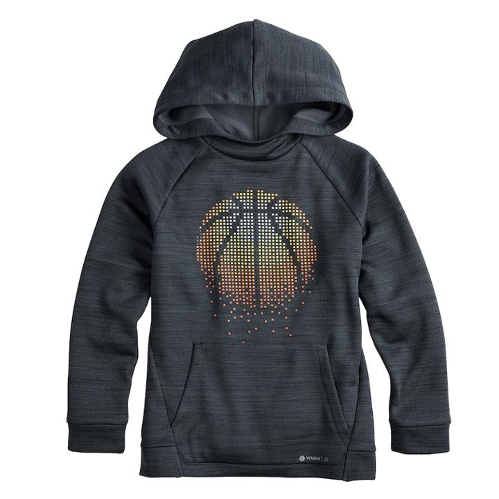 Boys 8-20 Tek Gear&reg; Performance Graphic Hoodie, Size: Small, Oxford