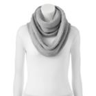 So&reg; Chenille Lurex Accent Infinity Scarf, Women's, Grey