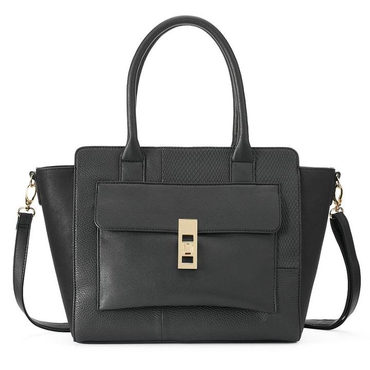 Apt. 9&reg; Abell Snakeskin Convertible Pocket Tote, Women's, Oxford