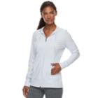 Women's Tek Gear&reg; Dry Tek Long Sleeve Hoodie, Size: Medium, Light Blue