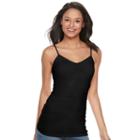 Juniors' So&reg; Solid Tunic Camisole, Girl's, Size: Medium, Black