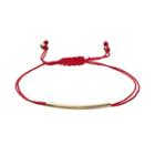 Lc Lauren Conrad Birth Month Curved Tube Cord Bracelet, Women's, Red