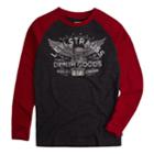 Boys 8-20 Levi's&reg; Thermal Raglan Tee, Size: Medium, Grey