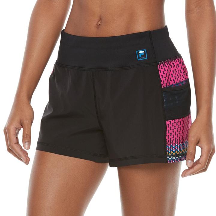 Women's Fila Sport&reg; Colorblock Running Shorts, Size: Xs, Black