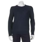 Men's Apt. 9&reg; Modern-fit Solid Merino Crewneck Sweater, Size: Large, Blue (navy)