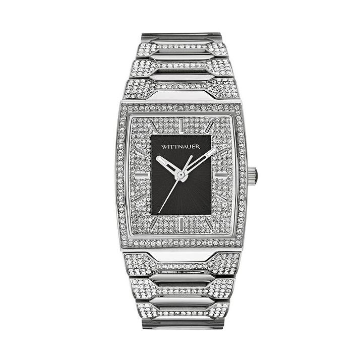 Wittnauer Men's Crystal Stainless Steel Watch, Grey