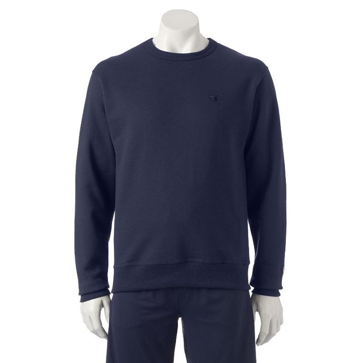 Men's Champion Fleece Powerblend Top, Size: Xxl, Blue (navy)