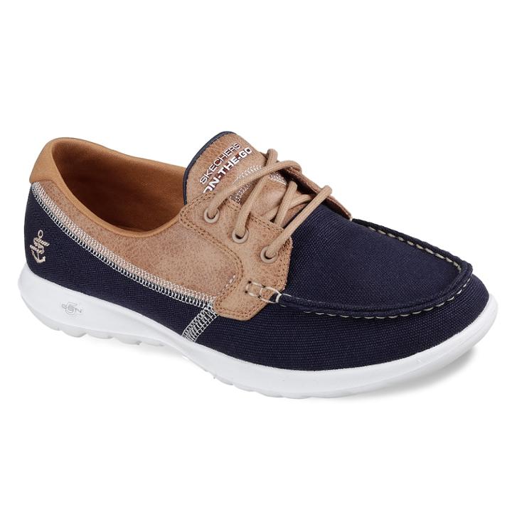 Skechers Gowalk Lite Coral Women's Boat Shoes, Size: 5, Blue (navy)