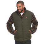 Men's Coleman Sherpa-lined Microfiber Quilted Vest, Size: Xxl, Dark Green
