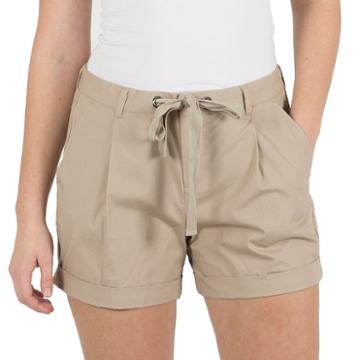 Women's Harve Bernard Poplin Shorts, Size: 4, Lt Beige