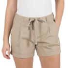 Women's Harve Bernard Poplin Shorts, Size: 4, Lt Beige