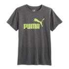 Boys 8-20 Puma Logo Tee, Size: Large, Grey (charcoal)