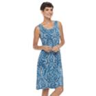 Women's Croft & Barrow&reg; Pintuck Swing Dress, Size: Medium, Blue (navy)