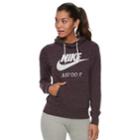 Women's Nike Sportswear Vintage Long Sleeve Graphic Hoodie, Size: Small, Dark Pink