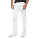 Men's Rawx Slim-fit Embossed Moto Stretch Jeans, Size: 38, White