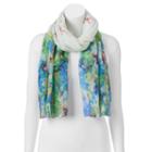Manhattan Accessories Co. Abstract Oblong Scarf, Women's, Blue