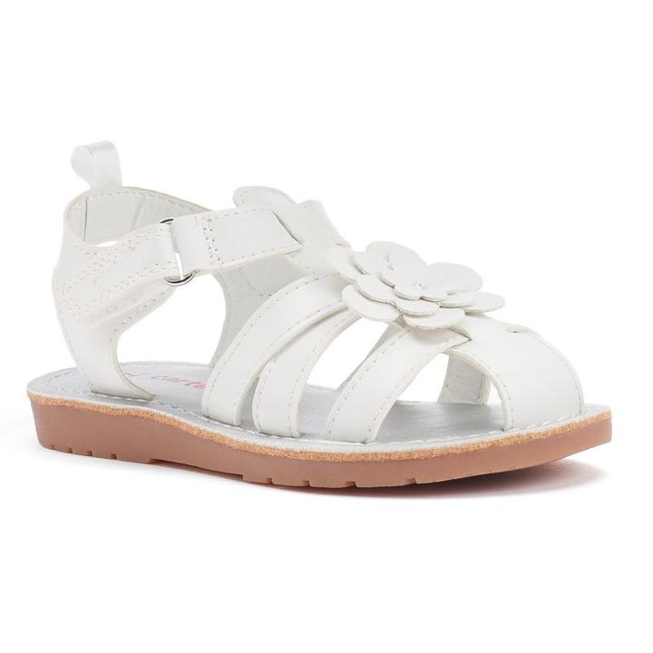 Carter's Misty 2 Toddler Girls' Sandals, Girl's, Size: 7 T, White