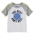 Boys 4-12 Oshkosh B'gosh&reg; The Best Don't Rest Soccer Ball Raglan Tee, Size: 4/5, White