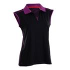 Plus Size Nancy Lopez Favor Sleeveless Golf Polo, Women's, Size: 2xl, Black