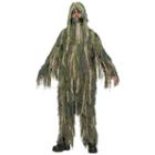 Ghillie Suit Costume - Kids, Men's, Size: Medium, Green