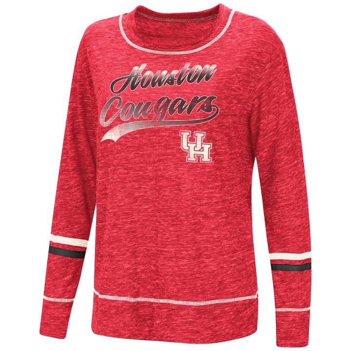 Women's Houston Cougars Giant Dreams Tee, Size: Small, Dark Red