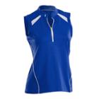 Women's Nancy Lopez Sporty Sleeveless Golf Polo, Size: Large, Blue