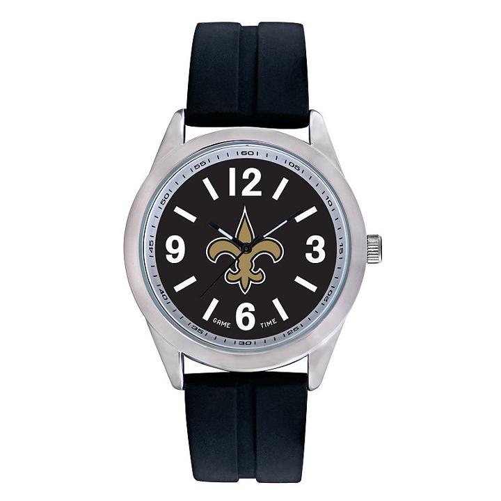 Men's Game Time New Orleans Saints Varsity Watch, Black