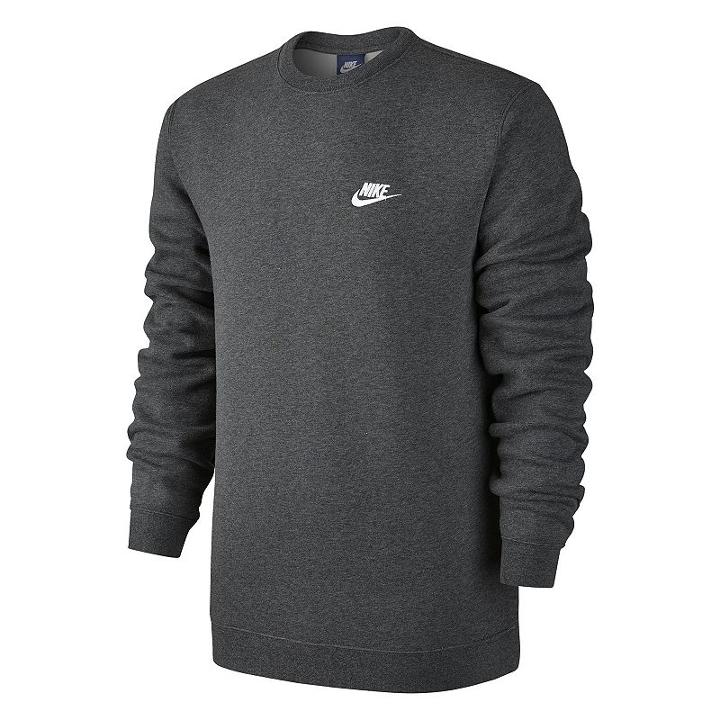 Men's Nike Club Crew Fleece, Size: Large, Grey Other