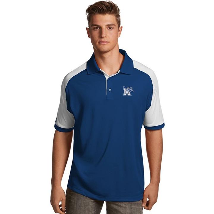 Men's Antigua Memphis Tigers Century Polo, Size: Xxl, Dark Blue